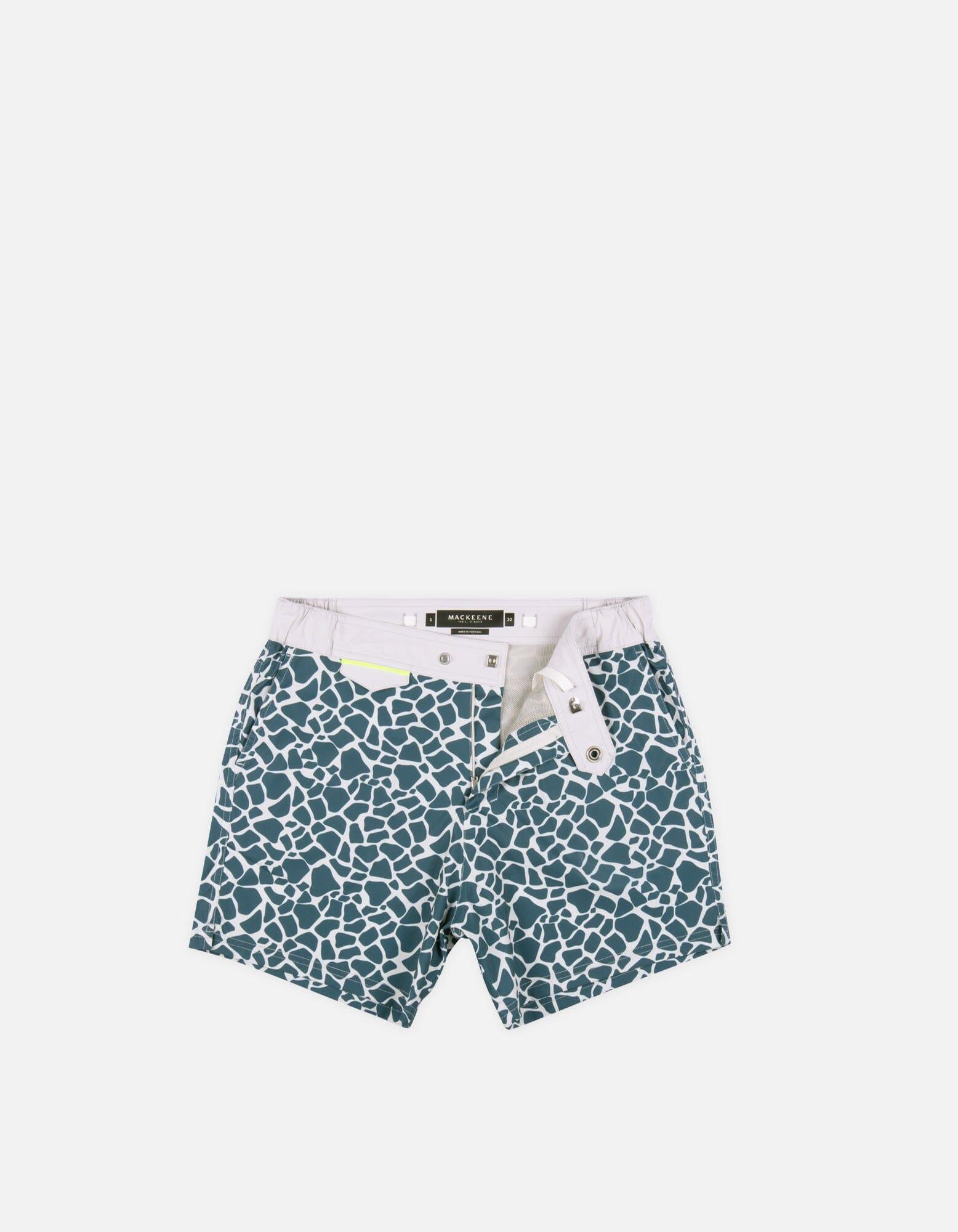 Gize - P15. Mini Lakes & Grey Gize - P15. Mini Lakes & Grey Swim Shorts - Gize MACKEENE