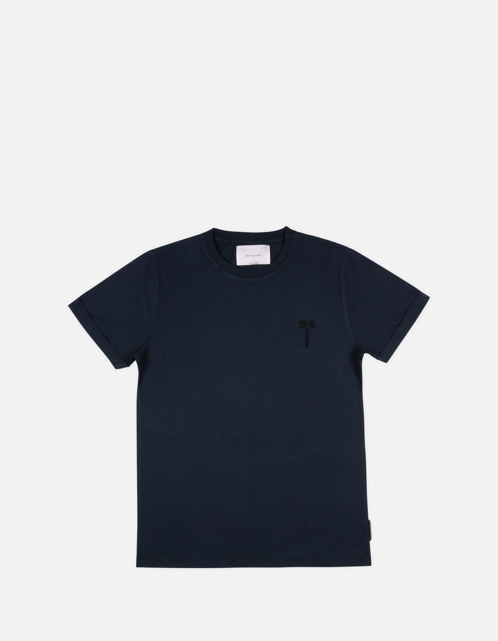 Jofe - 01. Navy - Embroidered Go Slow Jofe - 01. Navy - Embroidered T-Shirts - Jofe MACKEENE