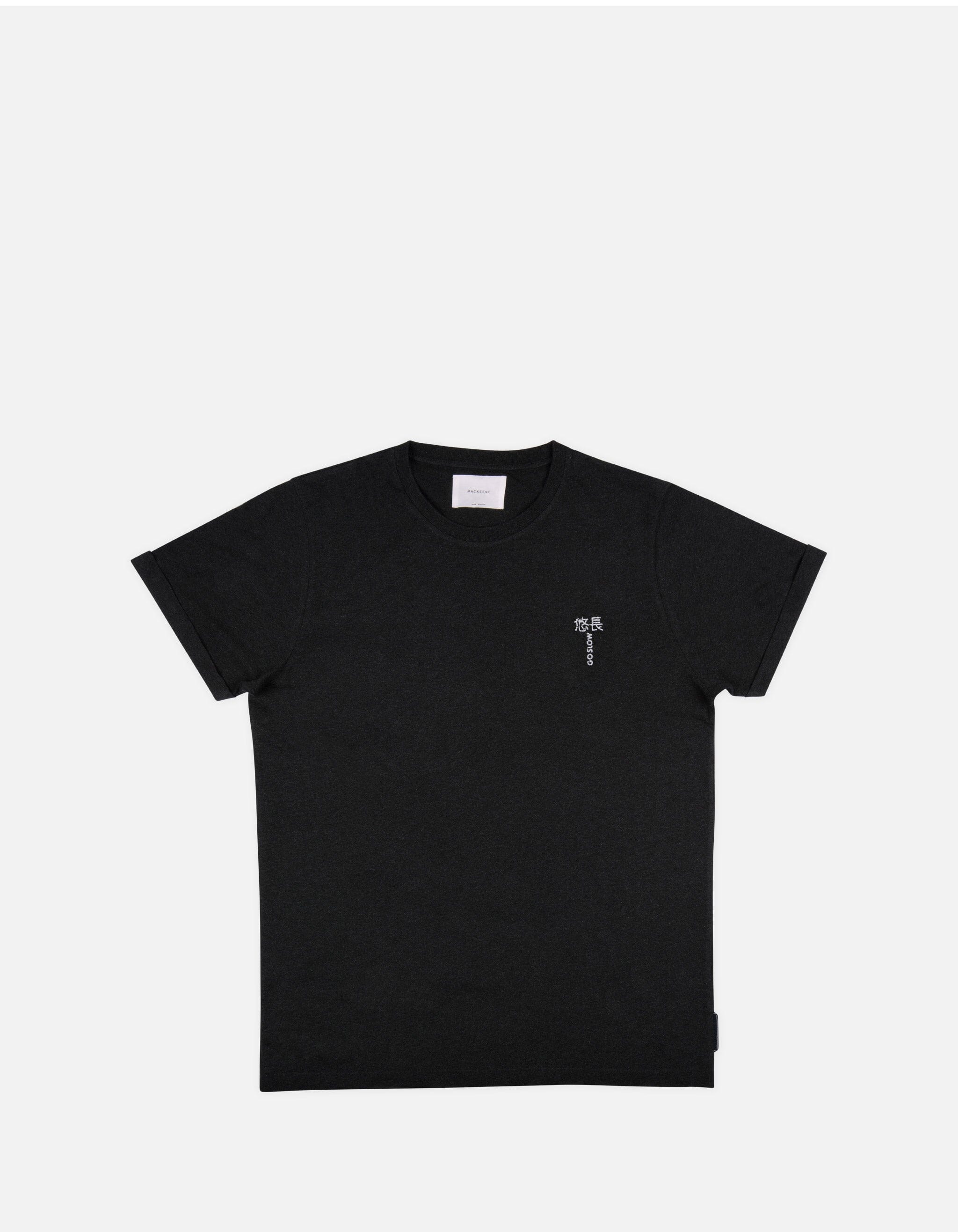 Jofe - 02. Black - Embroidered Go Slow Jofe - 02. Black - Embroidered T-Shirts - Jofe MACKEENE