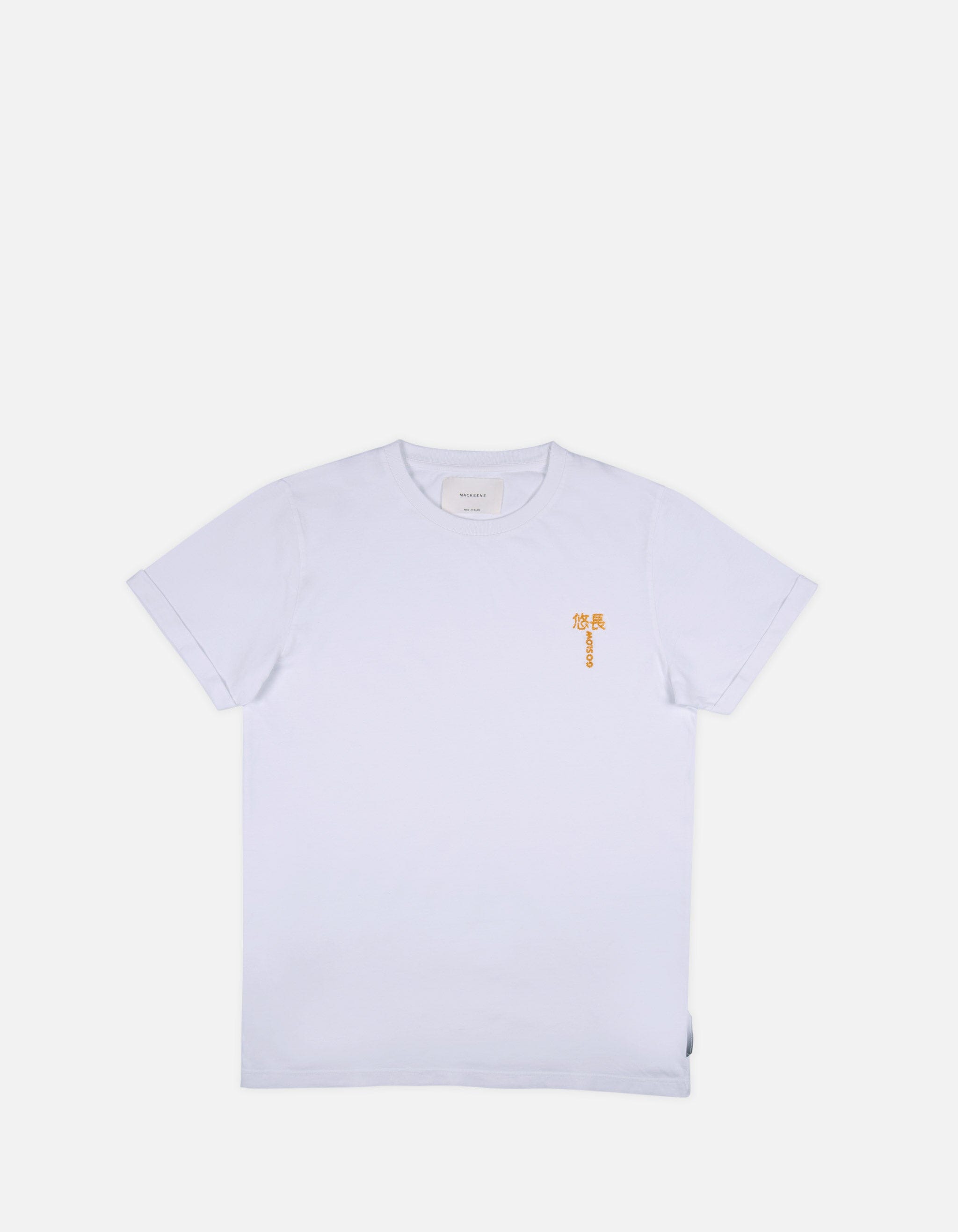 Jofe - 03. White - Embroidered Go Slow Jofe - 03. White - Embroidered T-Shirts - Jofe MACKEENE