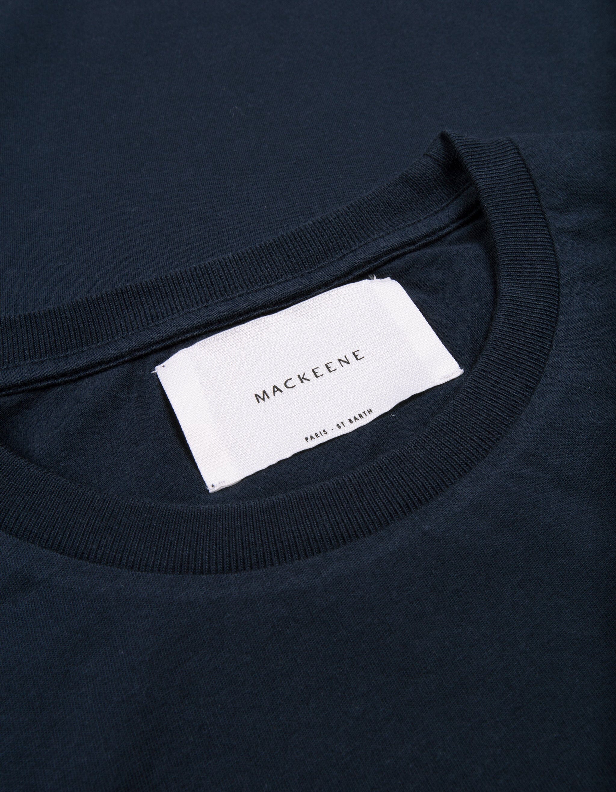 Jofe - 01. Navy - Embroidered Go Slow Jofe - 01. Navy - Embroidered T-Shirts - Jofe MACKEENE