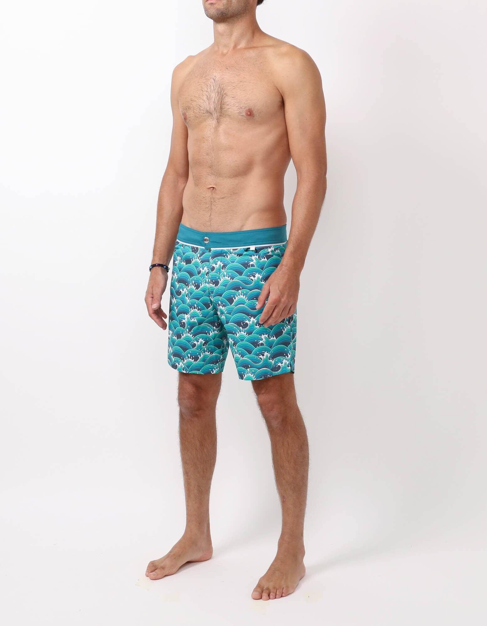 Barth4 - P01. Manga Waves & Duck Barth4 - P01. Manga Waves & Duck Swim Shorts - Barth4 MACKEENE