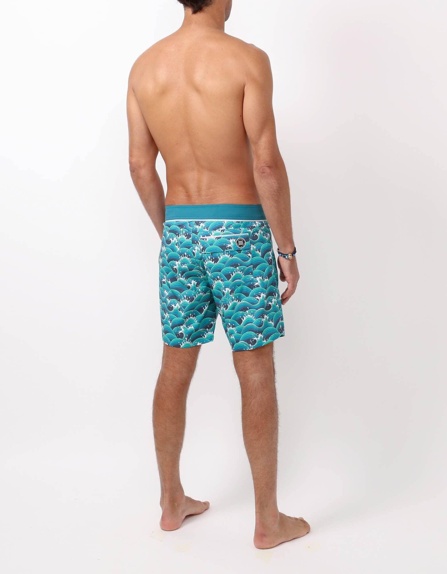 Barth4 - P01. Manga Waves & Duck Barth4 - P01. Manga Waves & Duck Swim Shorts - Barth4 MACKEENE