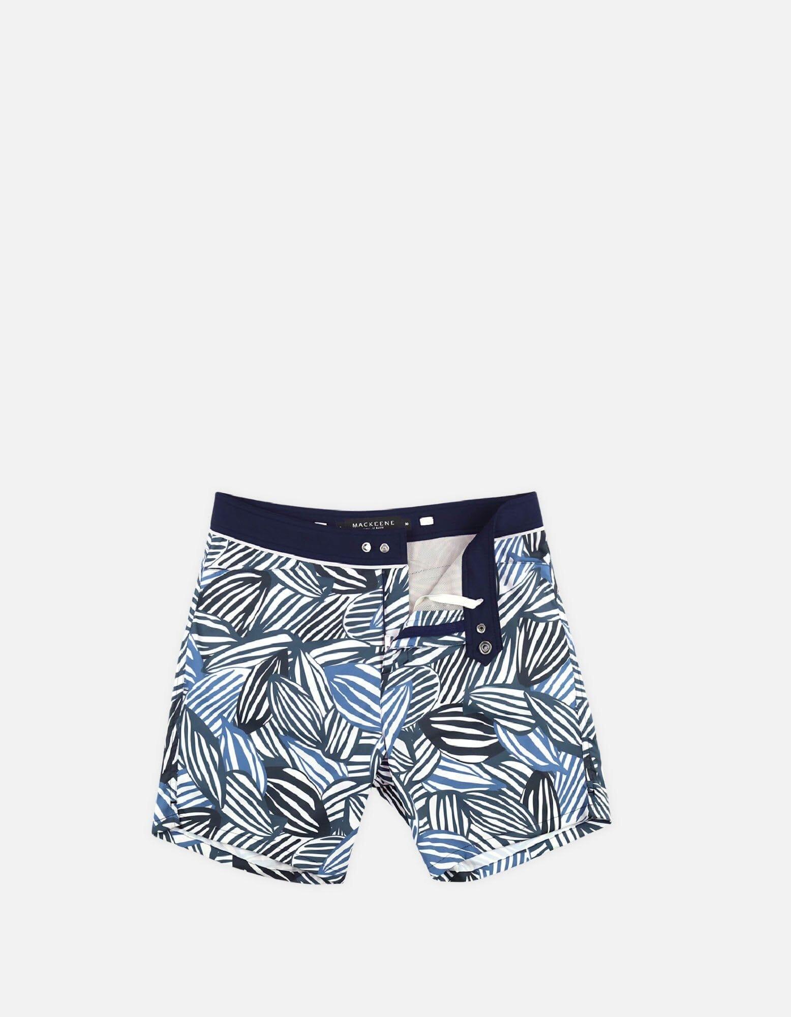 Barth4 - P05. Petrol Feve & Navy Barth4 - P05. Petrol Feve & Navy Swim Shorts - Barth4 MACKEENE