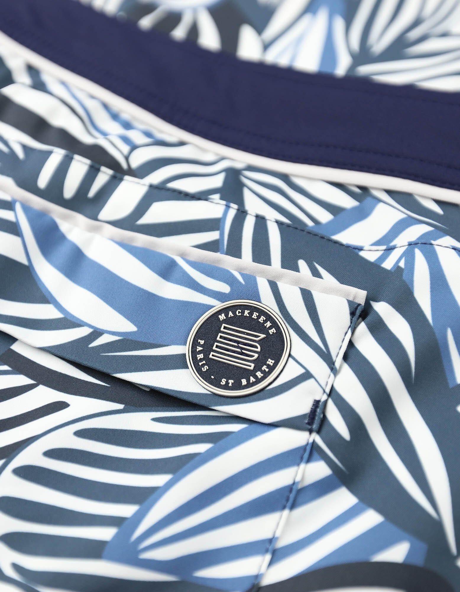 Barth4 - P05. Petrol Feve & Navy Barth4 - P05. Petrol Feve & Navy Swim Shorts - Barth4 MACKEENE