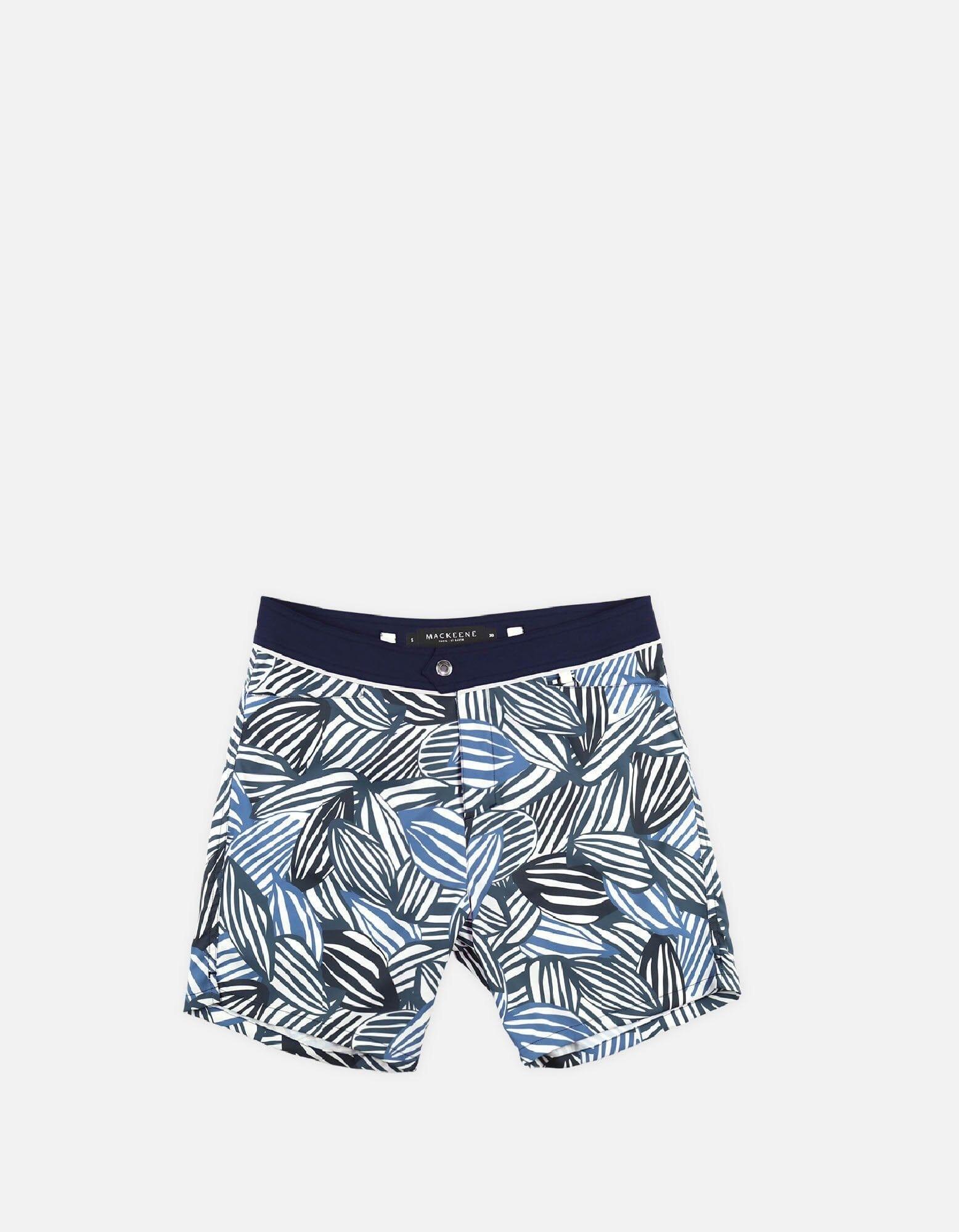 Barth4 - P05. Petrol Feve & Navy Barth4 - P05. Petrol Feve & Navy Swim Shorts - Barth4 MACKEENE