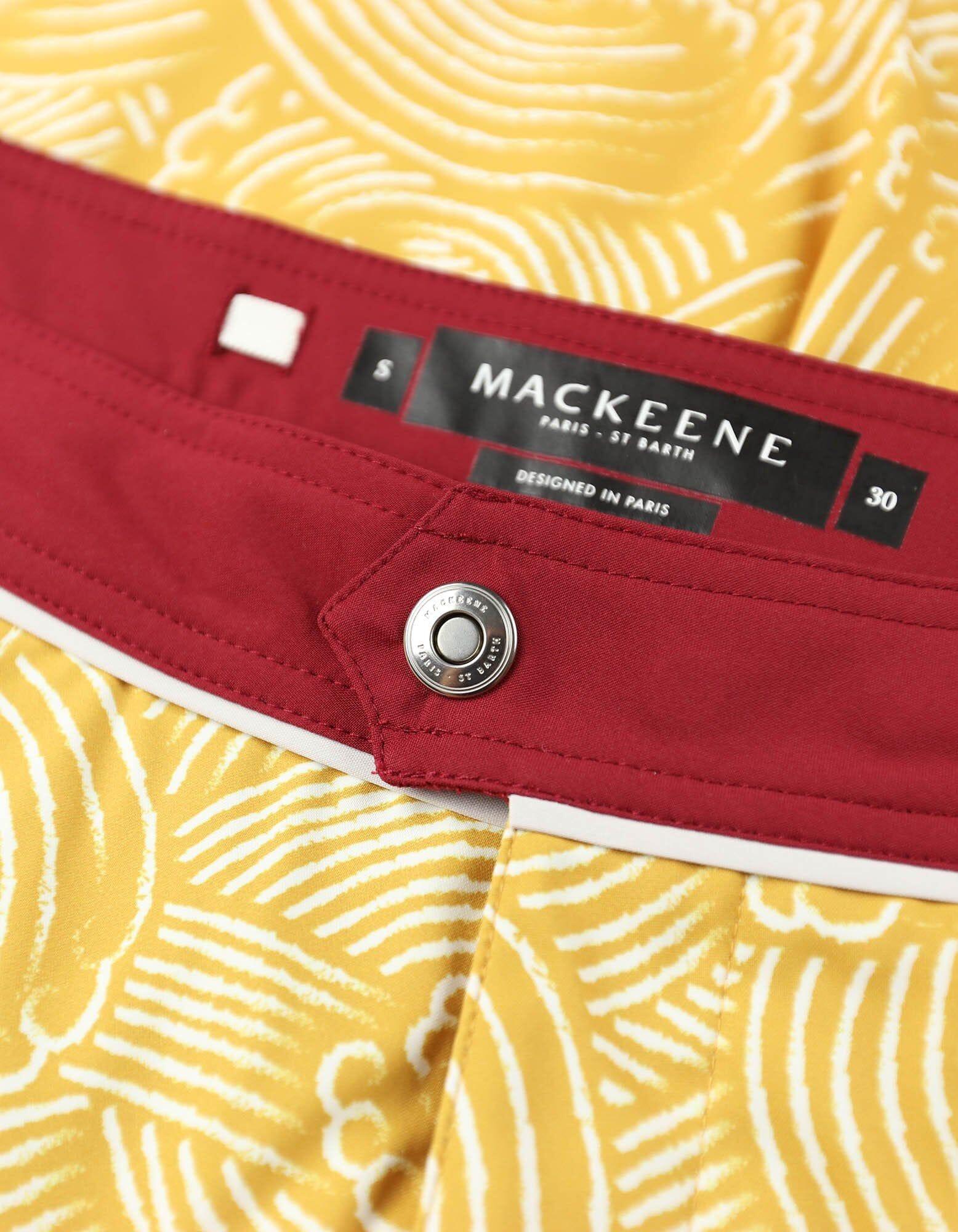 Barth4 - P11. Windy Mustard & Bordo Barth4 - P11. Windy Mustard & Bordo Swim Shorts - Barth4 MACKEENE