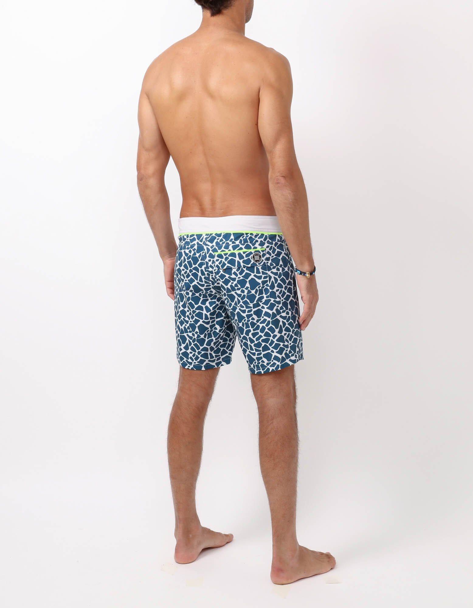 Barth4 - P15. Mini Lakes & Grey Barth4 - P15. Mini Lakes & Grey Swim Shorts - Barth4 MACKEENE