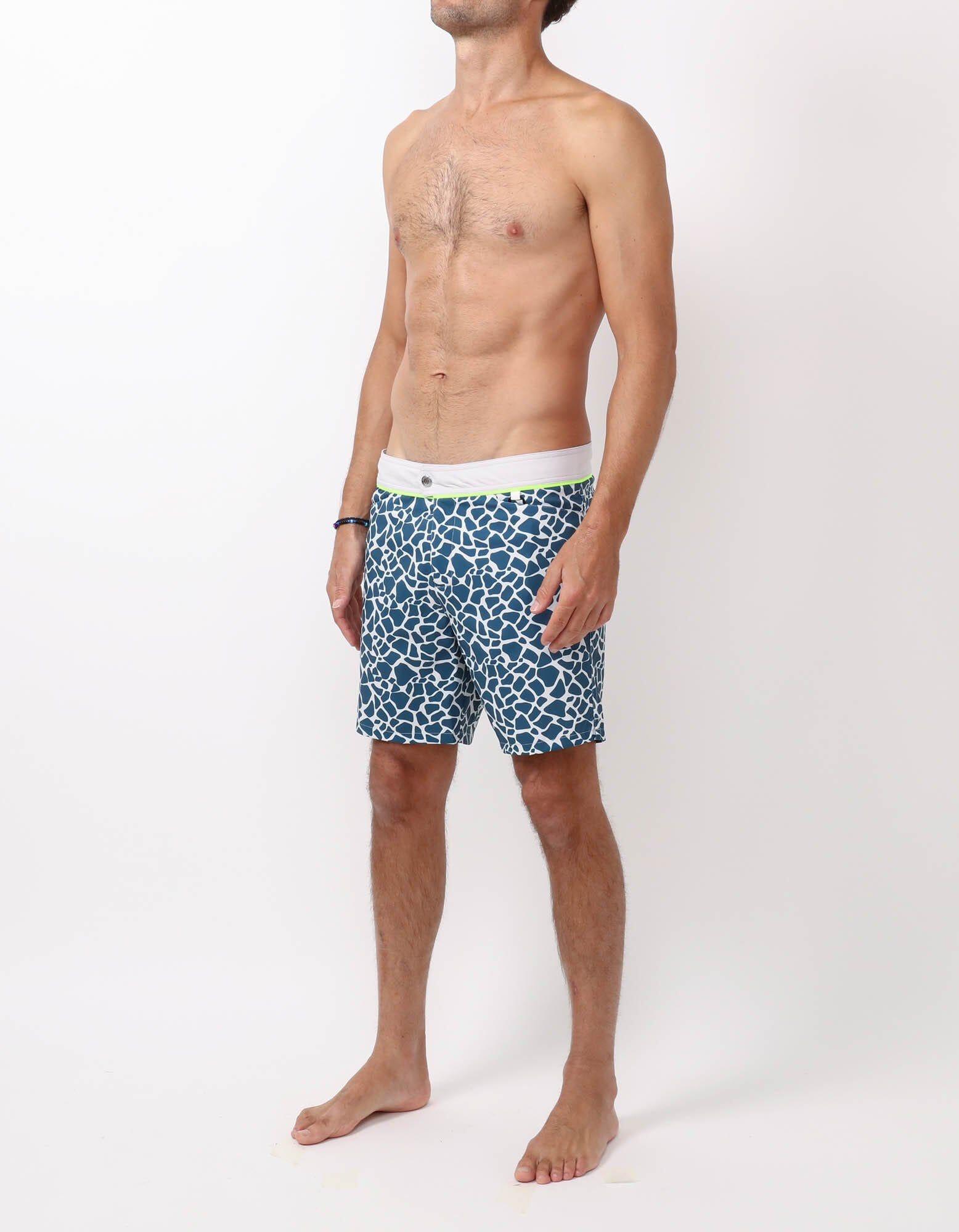 Barth4 - P15. Mini Lakes & Grey Barth4 - P15. Mini Lakes & Grey Swim Shorts - Barth4 MACKEENE
