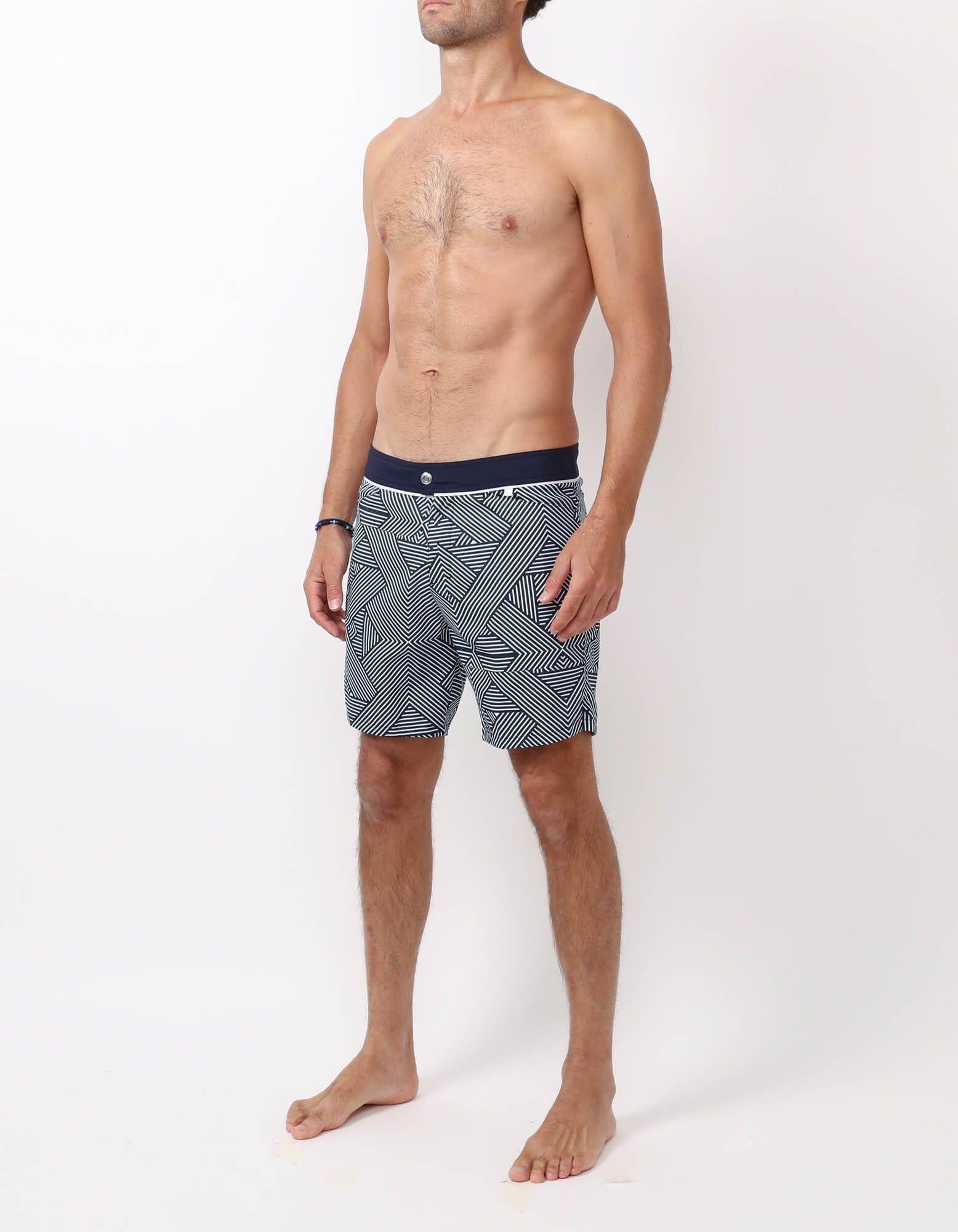 Barth4 - P17. Tron Navy & Navy Barth4 - P17. Tron Navy & Navy Swim Shorts - Barth4 MACKEENE