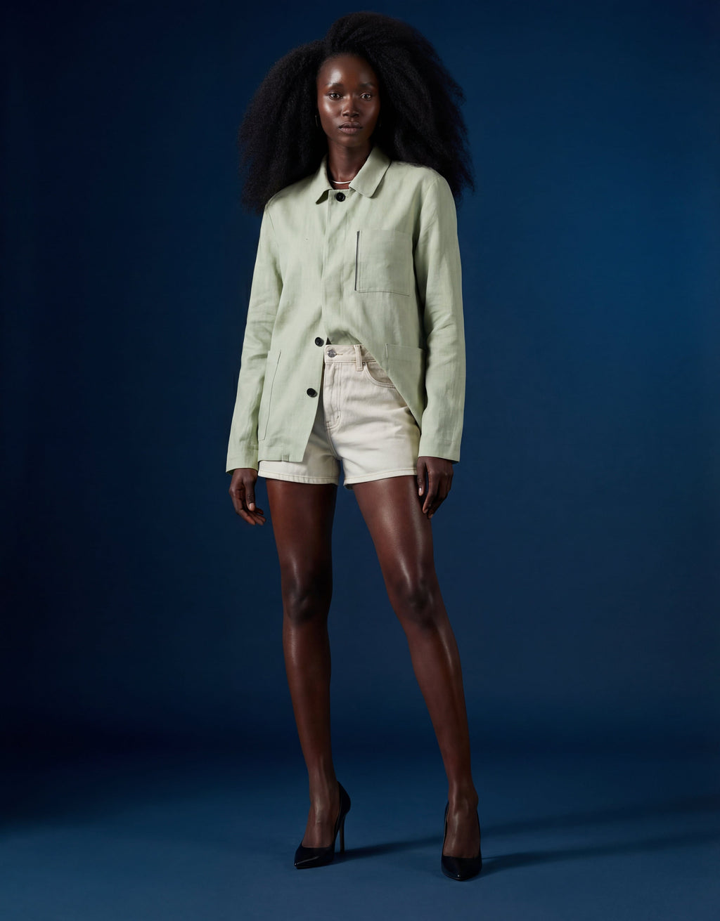 Doris - 03. Green Olive Overshirt - Doris MACKEENE 