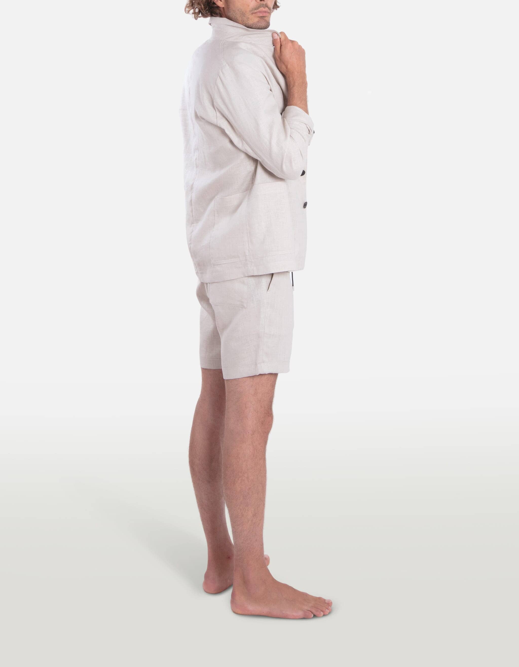 Doris - 04. Beige Grey Overshirt - Doris MACKEENE 