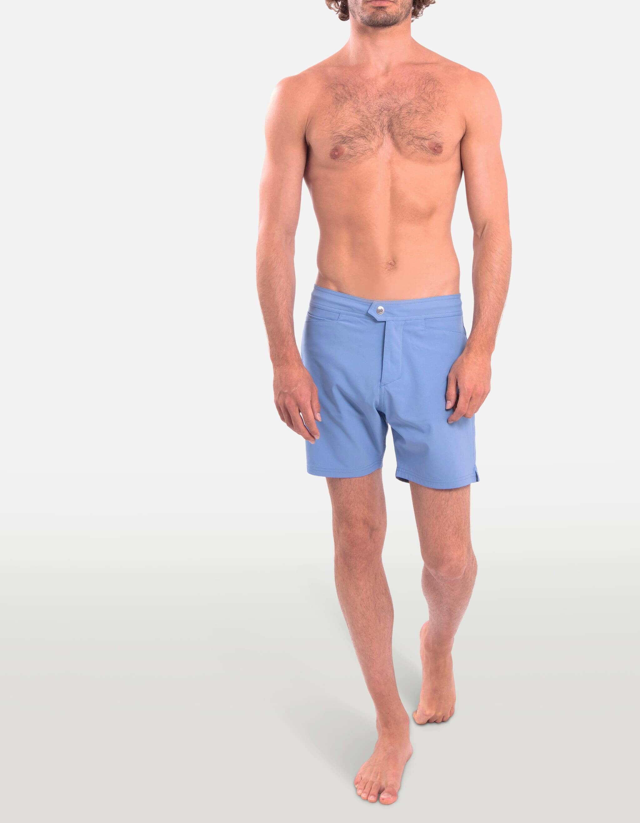 Barth5 - 00. Blue Grey Swim Shorts - Barth5 MACKEENE 