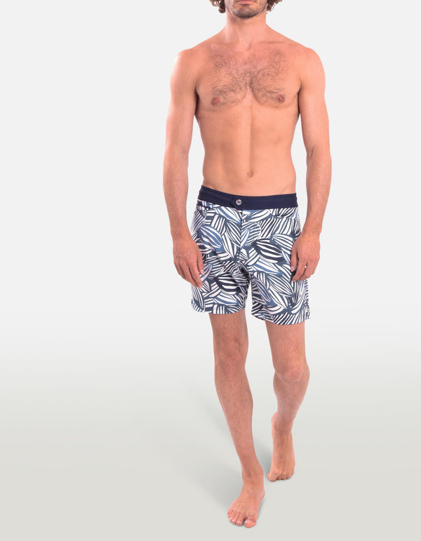 Barth5 - P22. Blue Feve Swim Shorts - Barth5 MACKEENE 