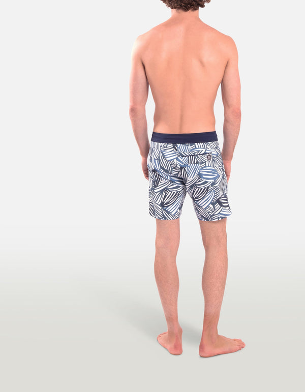 Barth5 - P22. Blue Feve Swim Shorts - Barth5 MACKEENE 