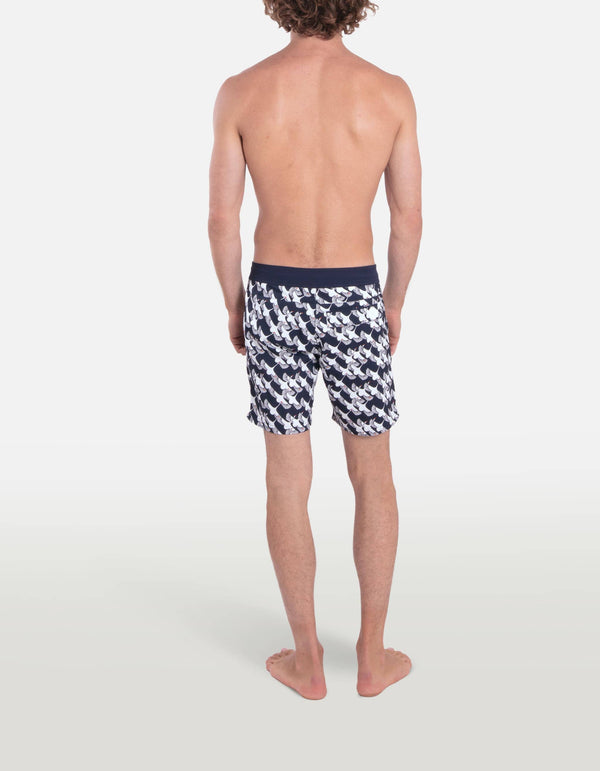 Barth5 - P35. Navy Konotori Swim Shorts - Barth5 MACKEENE 