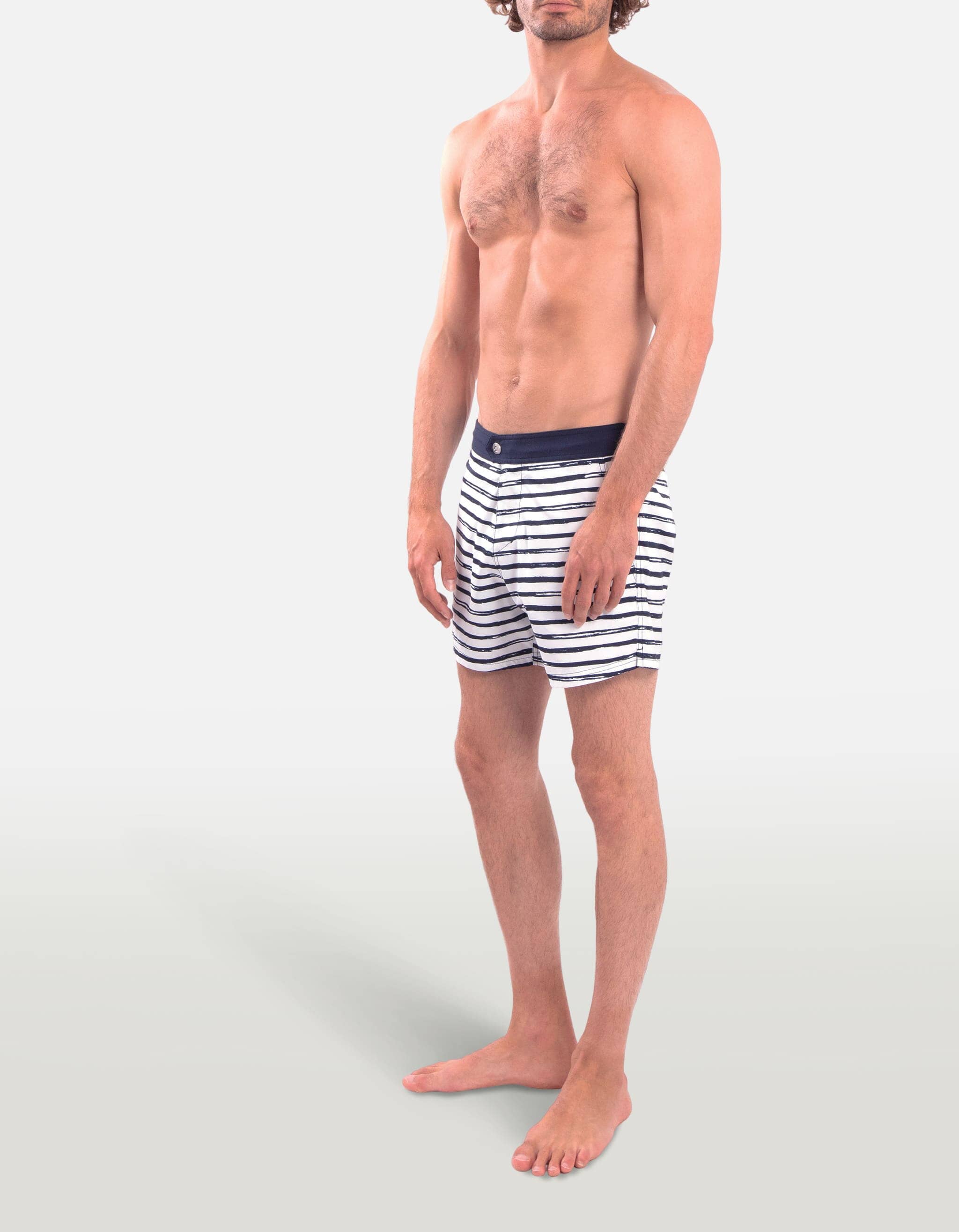 Ben - P25. Shima Grey Swim Shorts - Ben MACKEENE 
