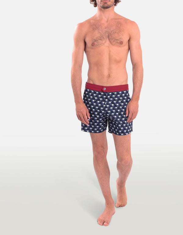 Ben - P29. Navy Heron Swim Shorts - Ben MACKEENE 