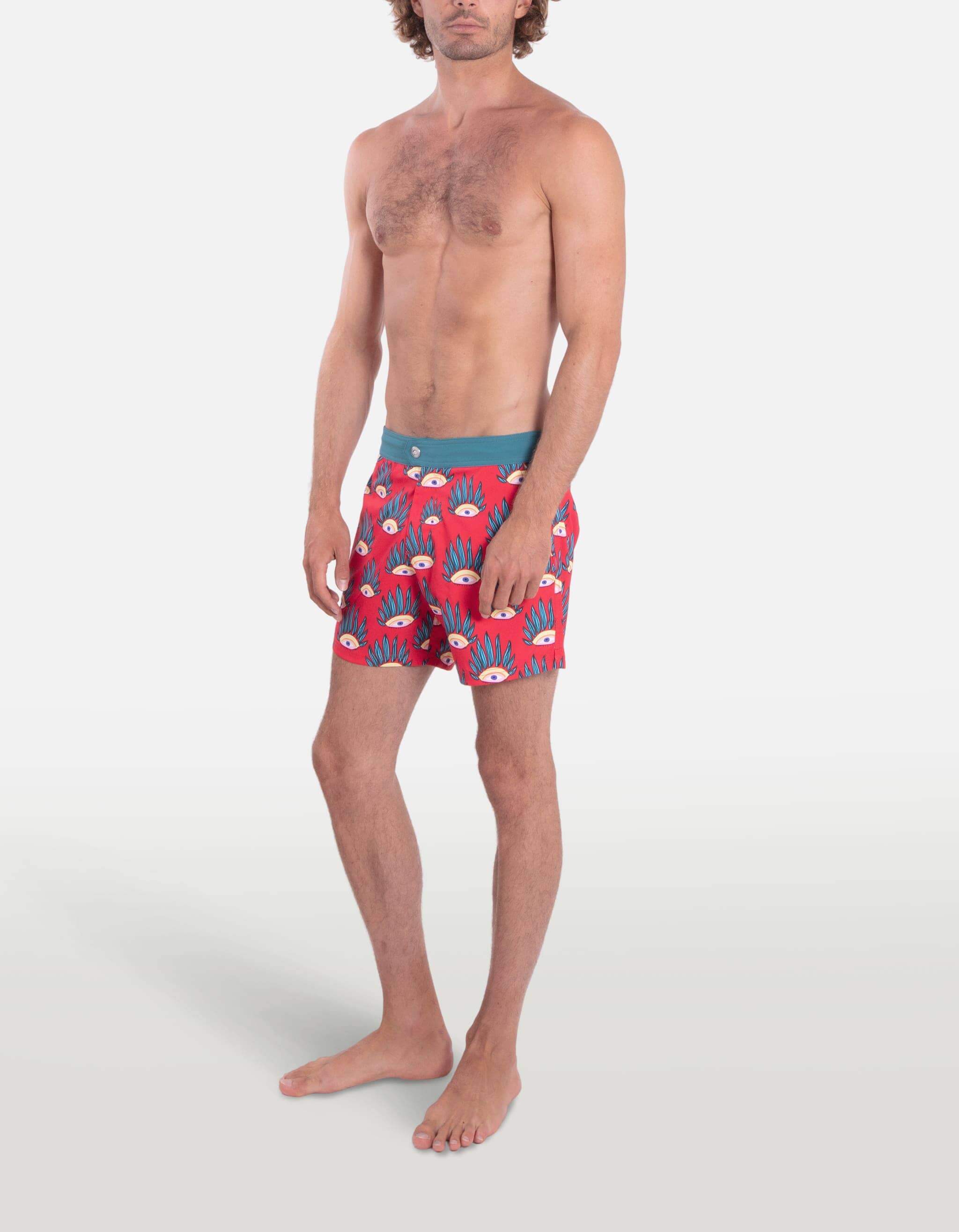Ben - P32. Red Eyes Swim Shorts - Ben MACKEENE 