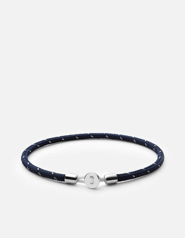 Nexus Rope - Navy & Steel Bracelet - Miansai MACKEENE 