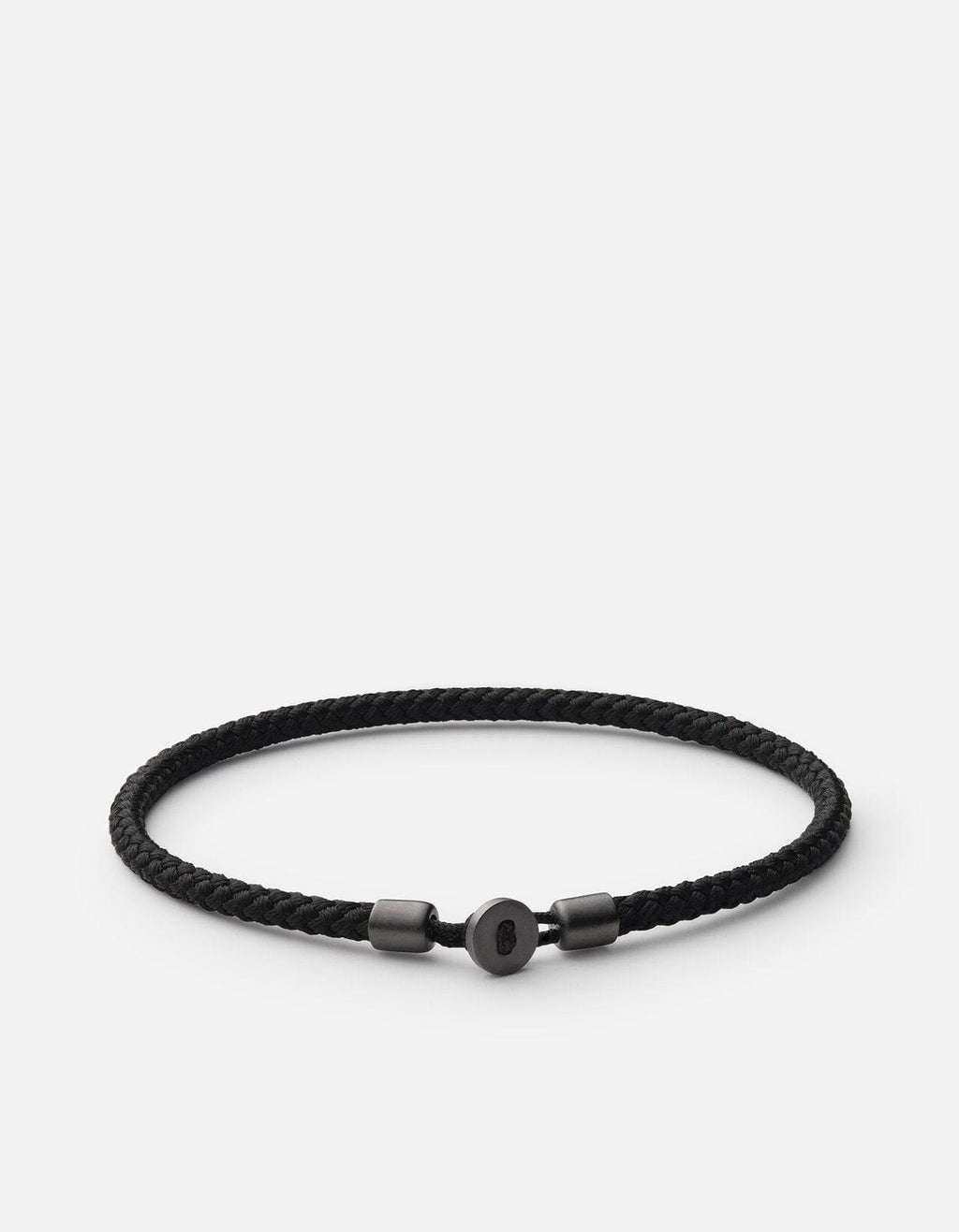 Black rope bracelet mens top