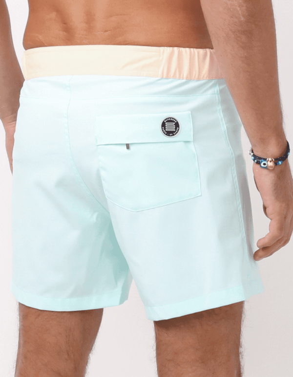 Gize - 03. Sky & Peach Light Swim Shorts - Gize MACKEENE 