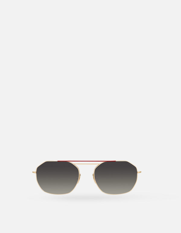 Hygre - Champagne Smoked Sunglasses - La petite lunette rouge MACKEENE 