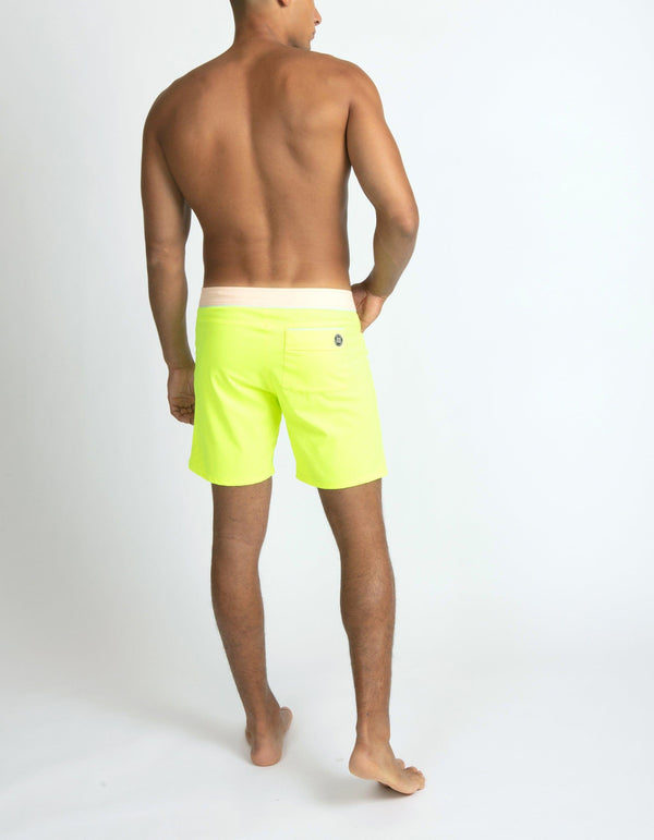 Barth4 - 04. Fluo & Peach Light Swim Shorts - Barth4 MACKEENE 