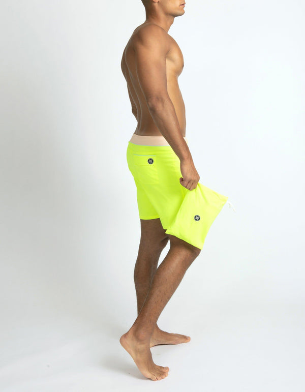 Barth4 - 04. Fluo & Peach Light Swim Shorts - Barth4 MACKEENE 