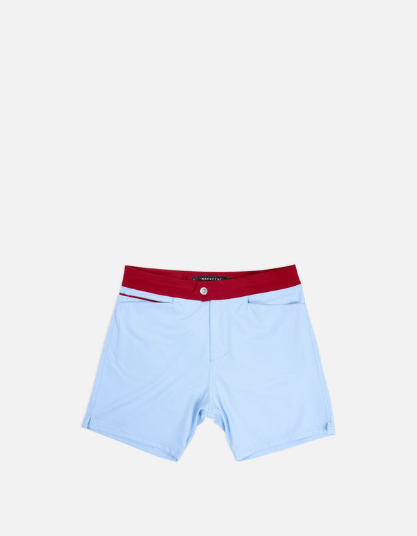 Barth5 - 01. Blue Light & Bordeau Swim Shorts - Barth5 MACKEENE 