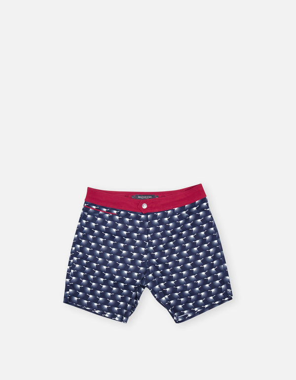 Barth5 - P29. Navy Heron Swim Shorts - Barth5 MACKEENE 