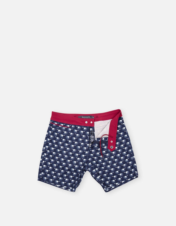 Barth5 - P29. Navy Heron Swim Shorts - Barth5 MACKEENE 