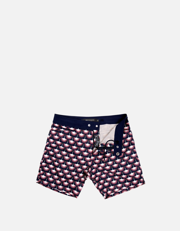 Barth5 - P30. Navy Hewed Swim Shorts - Barth5 MACKEENE 