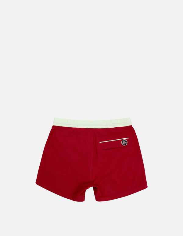 Ben - 02. Bordeau & Tea Swim Shorts - Ben MACKEENE 