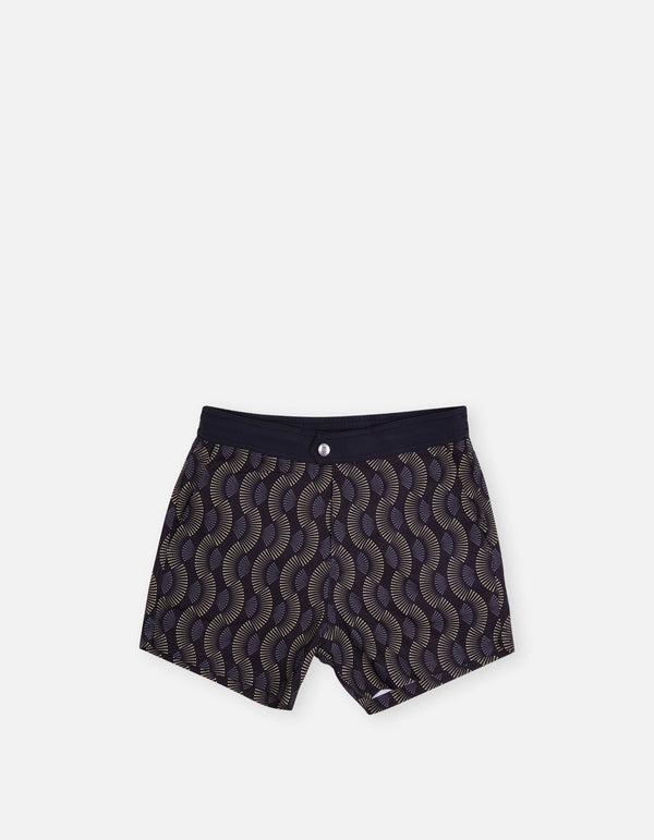 Monogram Logo Short Length Swim Shorts