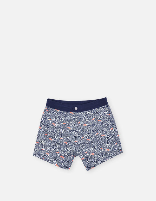 Ben - P23. Blue Nami Swim Shorts - Ben MACKEENE 