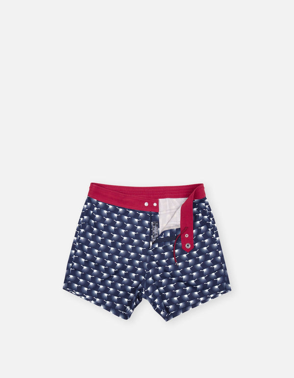 Ben - P29. Navy Heron Swim Shorts - Ben MACKEENE 