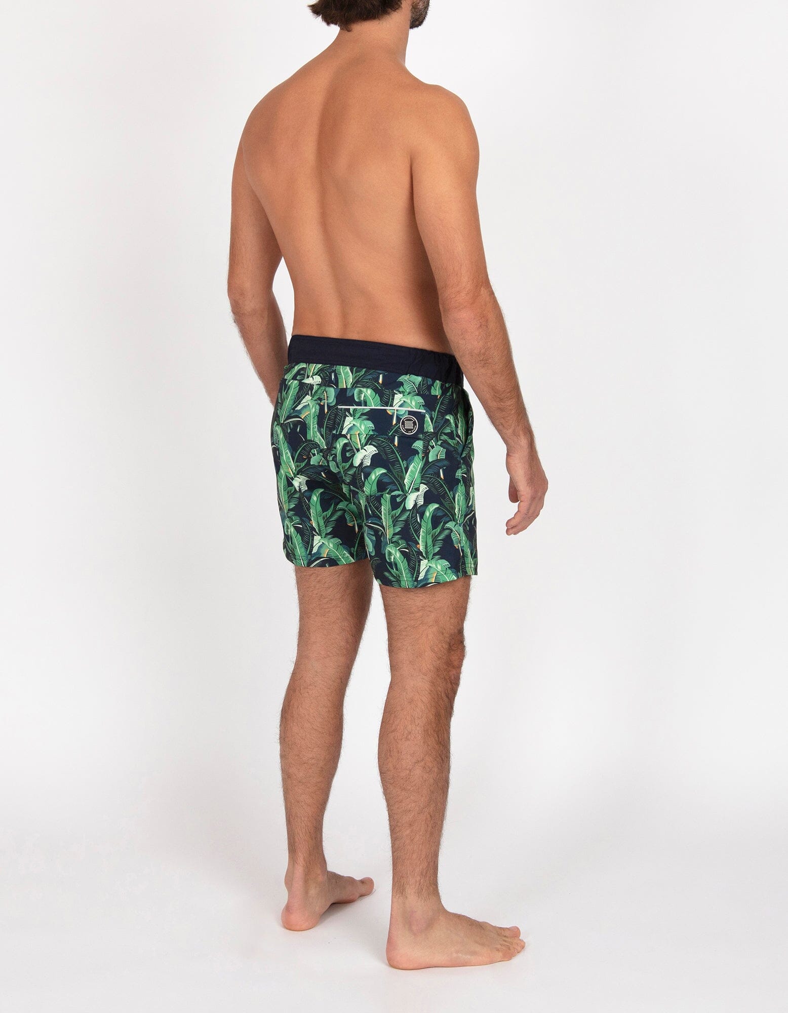 Gize - P03. Bold Tropic & Navy Swim Shorts - Gize MACKEENE 
