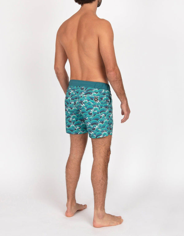 Gize - P01. Manga Waves & Duck Swim Shorts - Gize MACKEENE 