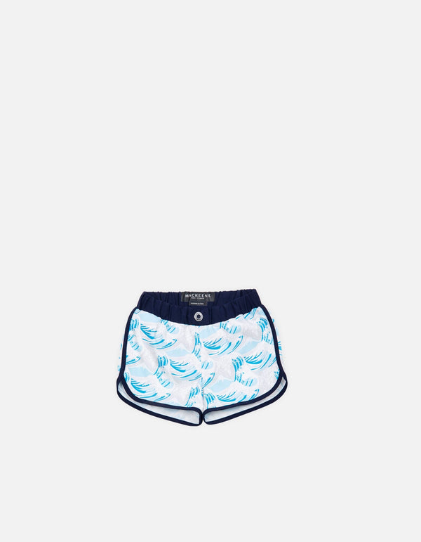 Son - P08. Hokusai Turquoise & Navy Swim Shorts - Son MACKEENE 