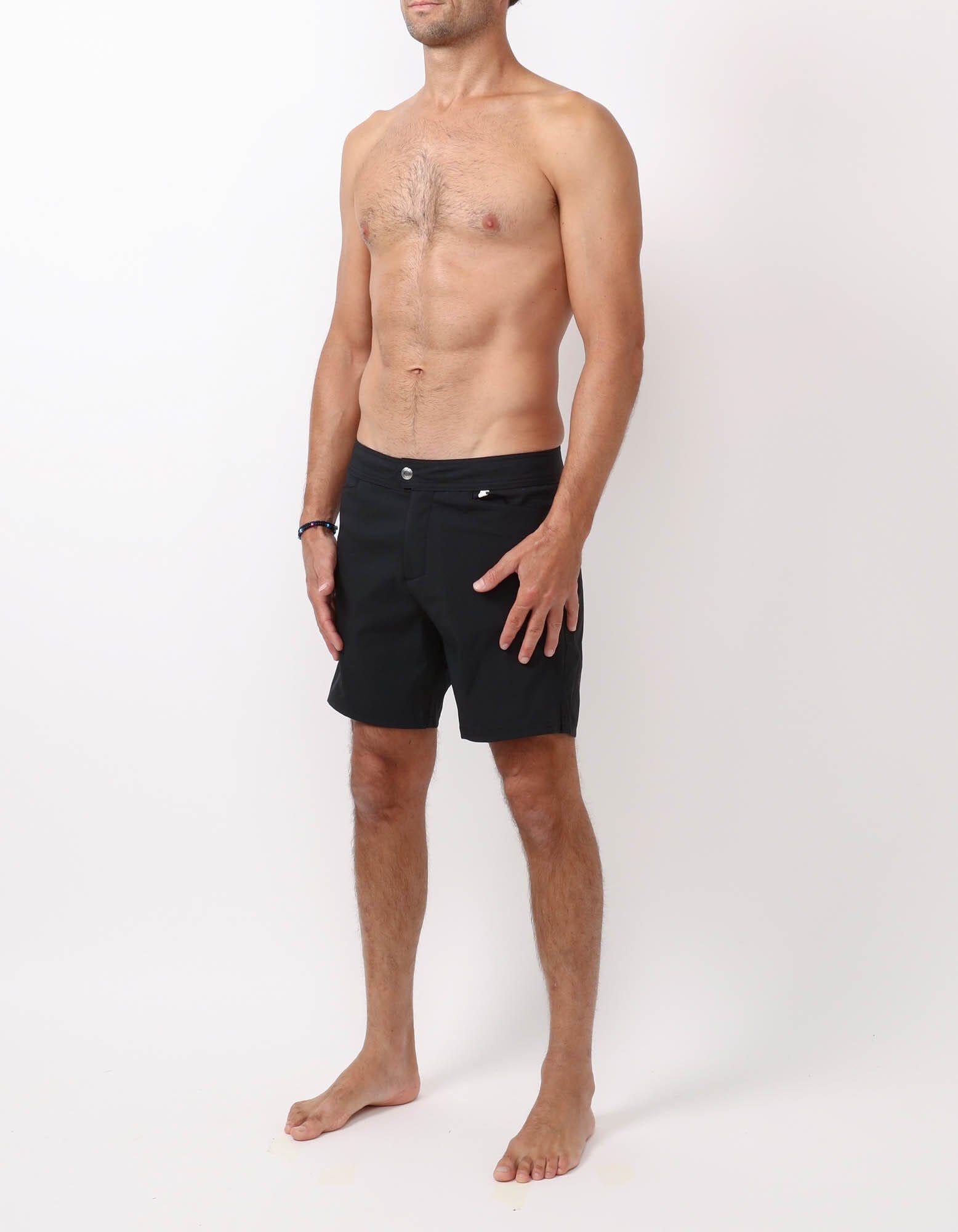 Barth4 - 00. Black Swim Shorts - Barth4 MACKEENE 