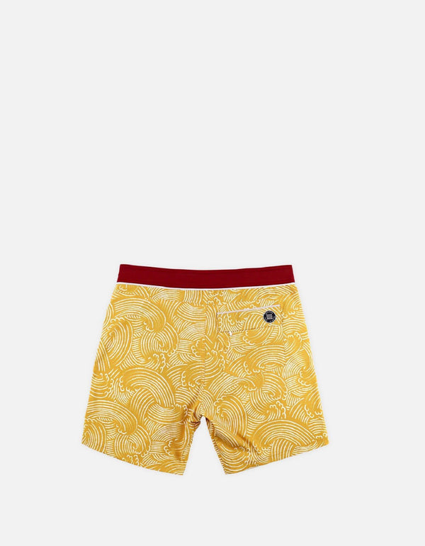 Barth4 - P11. Windy Mustard & Bordo Swim Shorts - Barth4 MACKEENE 