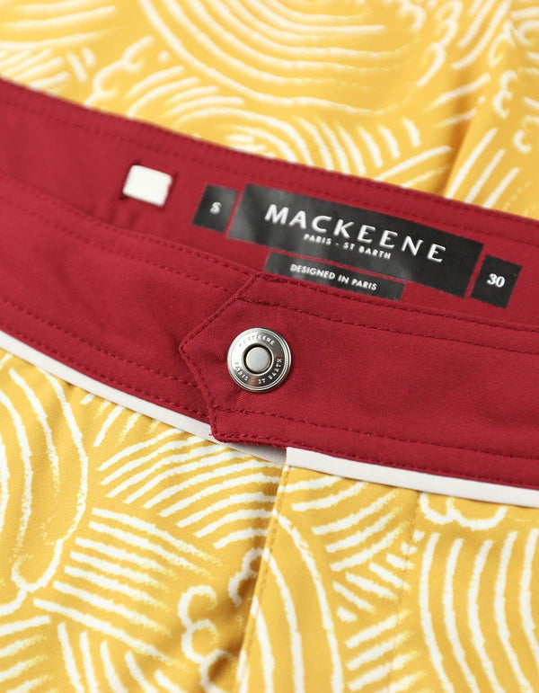 Barth4 - P11. Windy Mustard & Bordo Swim Shorts - Barth4 MACKEENE 