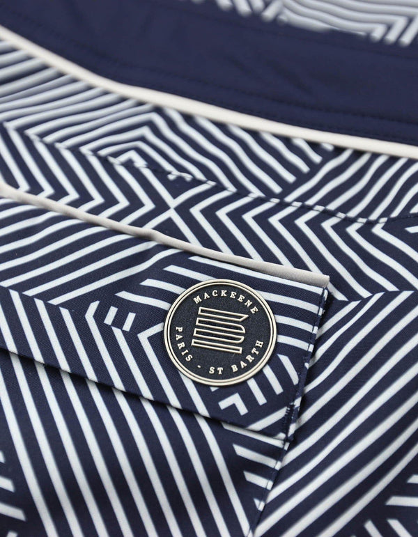 Barth4 - P17. Tron Navy & Navy Swim Shorts - Barth4 MACKEENE 