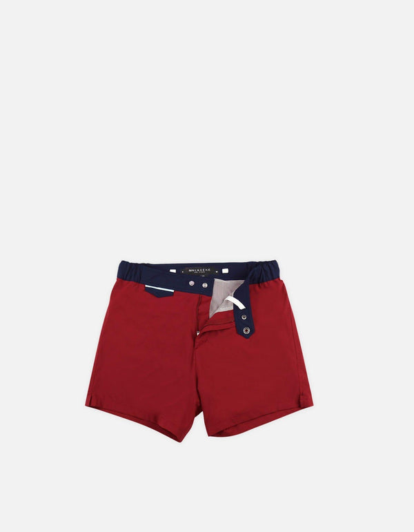 Gize - 01. Bordo & Navy Swim Shorts - Gize MACKEENE 